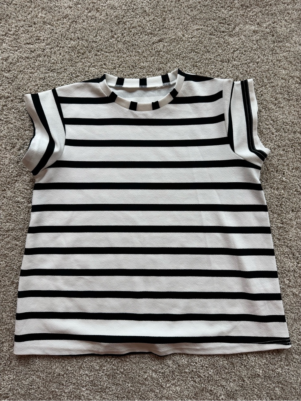 Maternity Top Bundle Large Dressy Maternity Shirts Black Striped & Solid Shirt - Picture 6 of 10